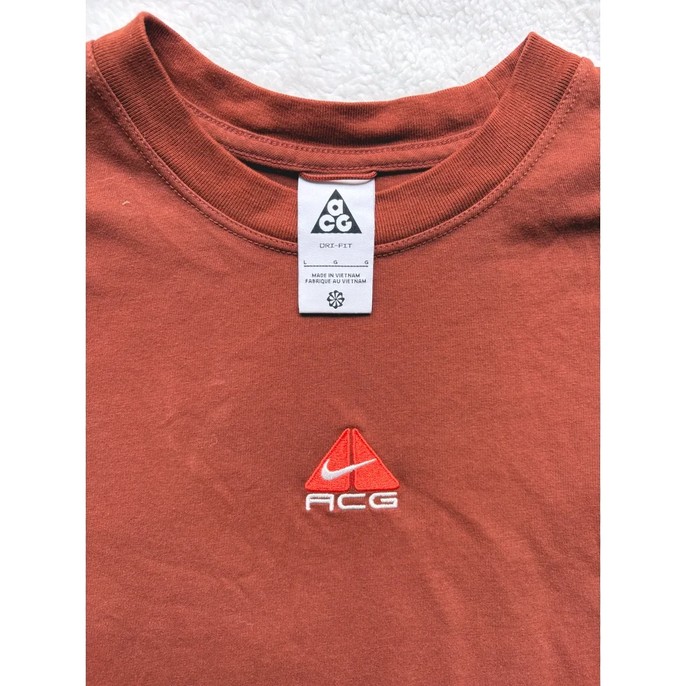Nike ACG Dri-FIT Cropped Tee Cinnamon Picante Red Women’s Large